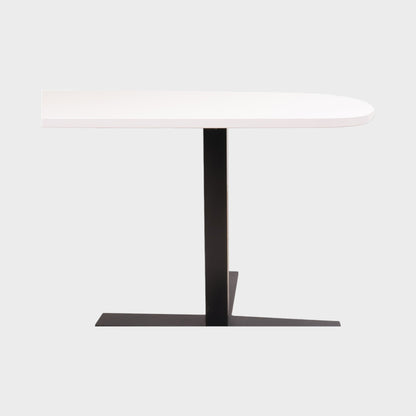 Kvalitetssikret | 180x90 cm, ovalt bord med sort kryssunderstell