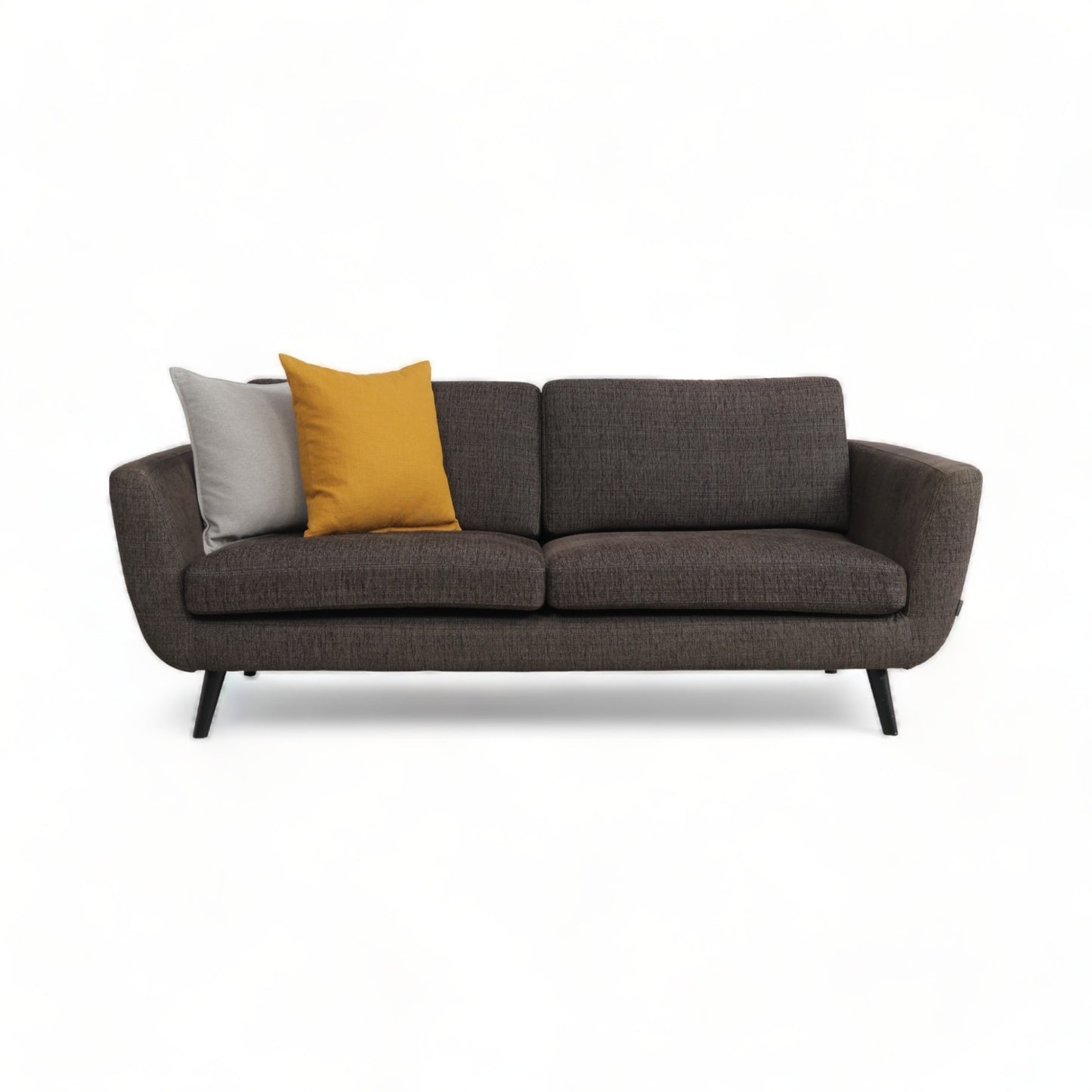 Nyrenset | Mørk brun Furninova 3-seter sofa