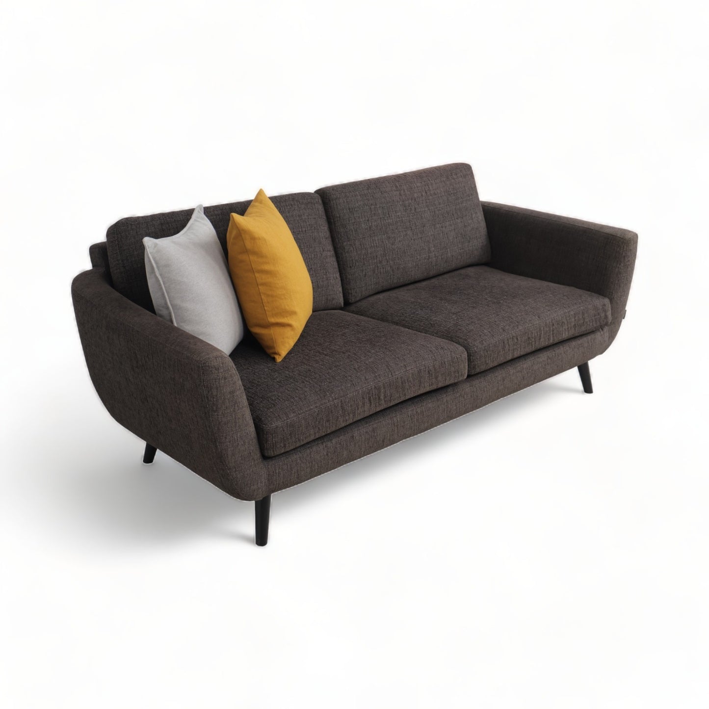 Nyrenset | Mørk brun Furninova 3-seter sofa