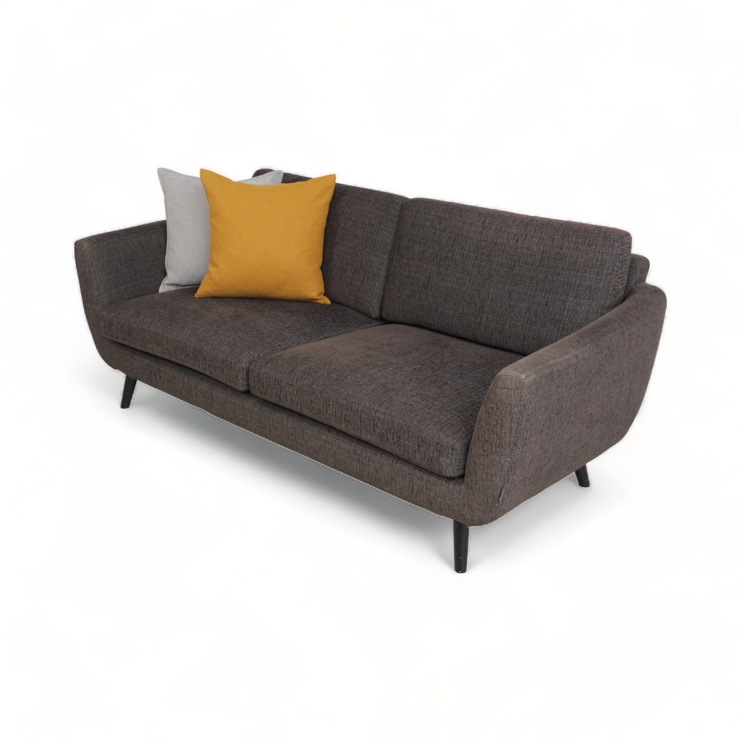 Nyrenset | Mørk brun Furninova 3-seter sofa