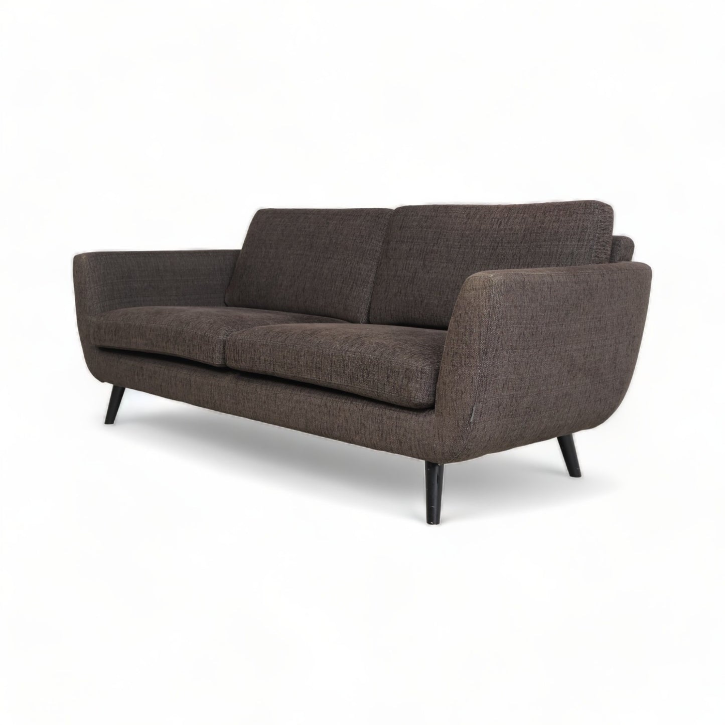 Nyrenset | Mørk brun Furninova 3-seter sofa