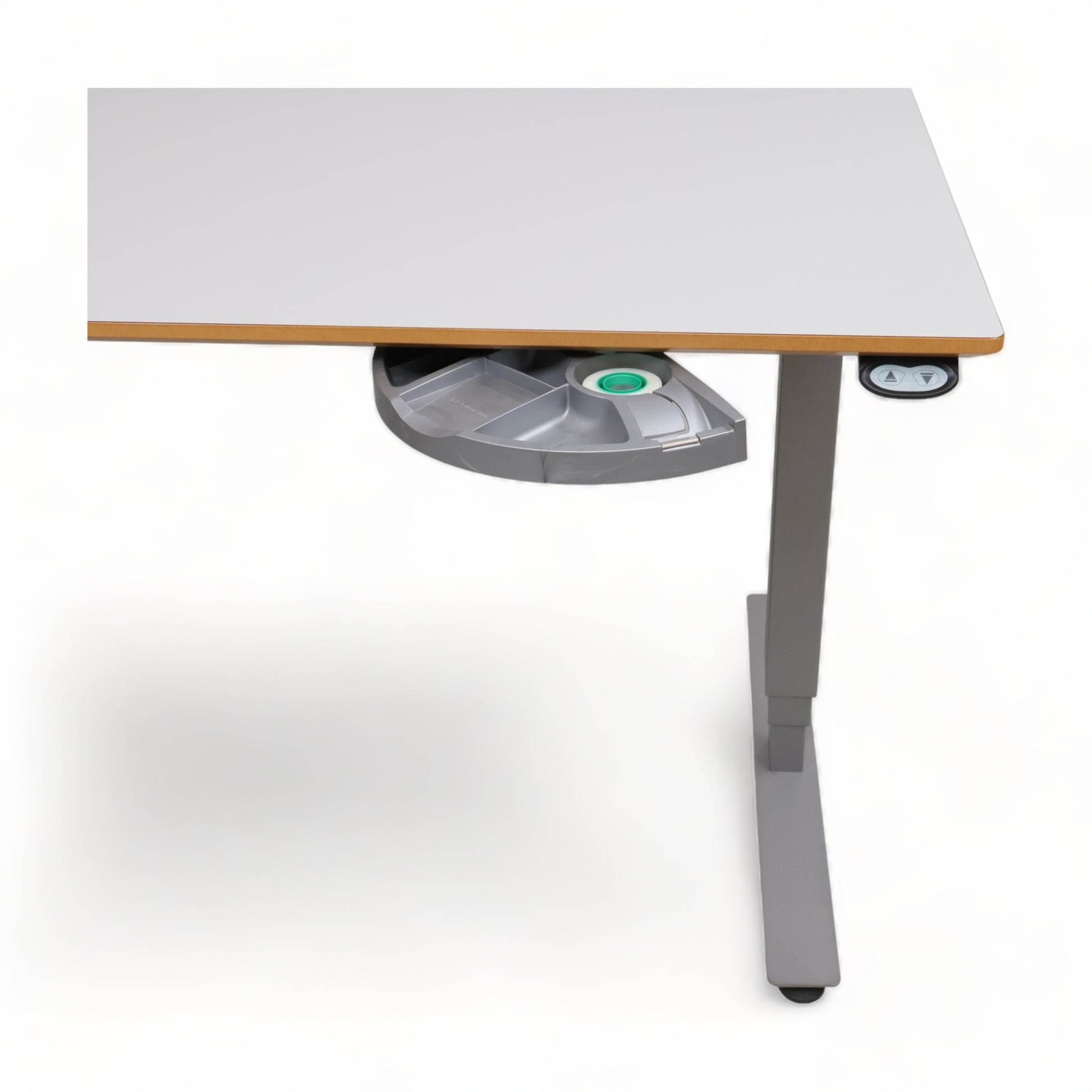 Fullt utstyrt | Elektrisk hev/senk skrivebord (200x80/120) fra Rol Ergo, venstre bue - Secundo
