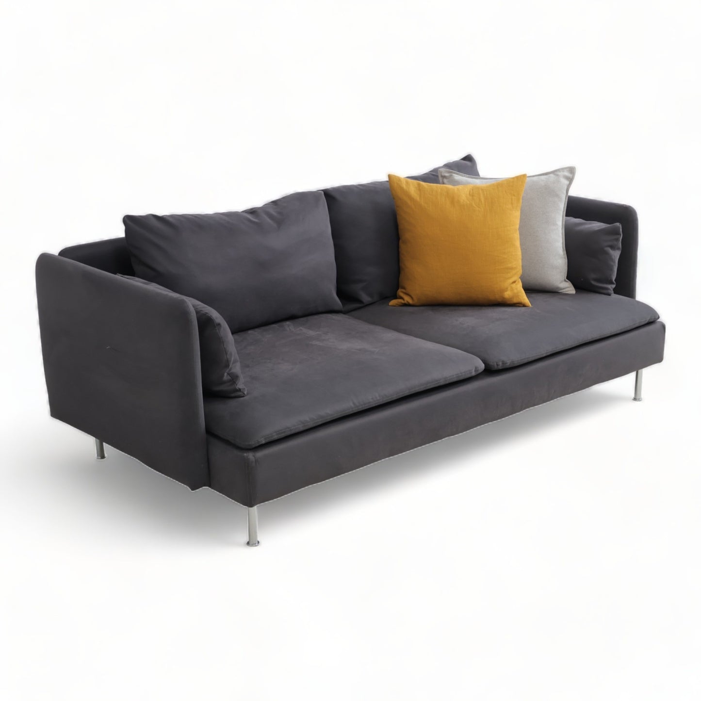 Nyrenset | Mørk grå IKEA Søderhamn 3-seter sofa - Secundo