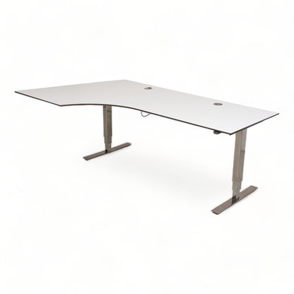 Kvalitetssikret | Elektrisk hev/senk skrivebord. 240×120 cm - Secundo