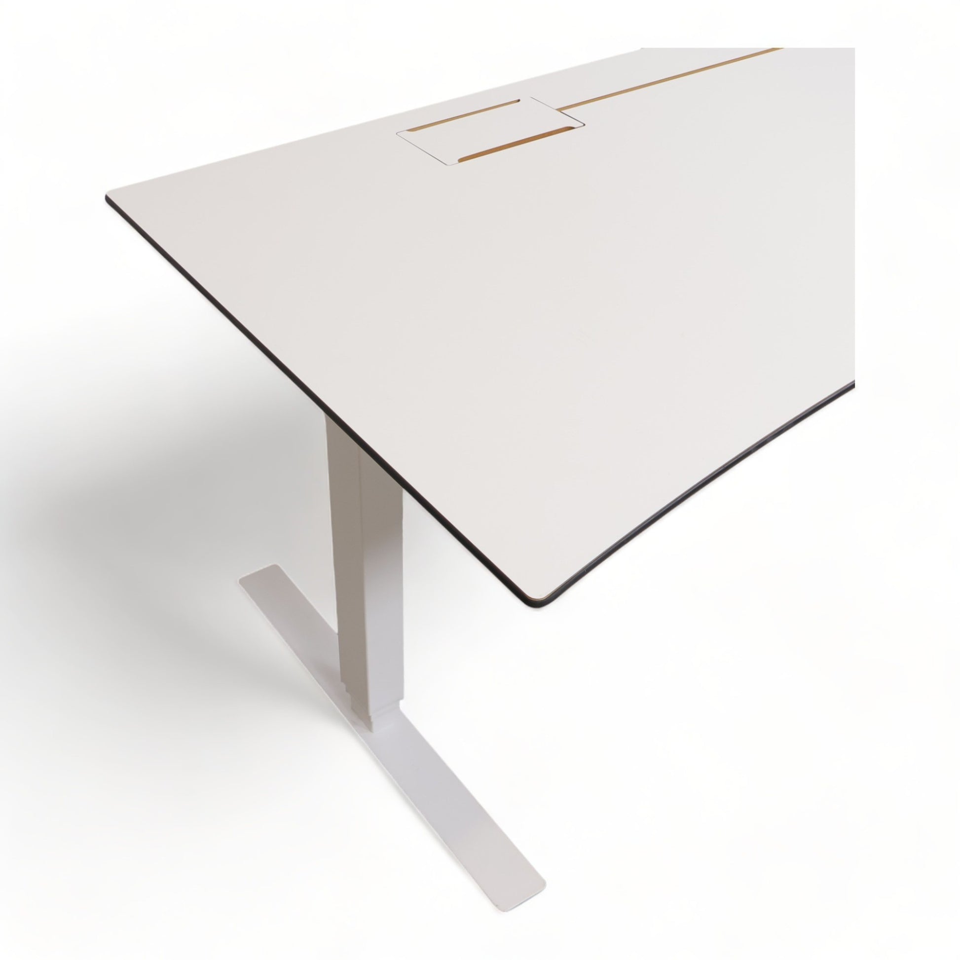 Kvalitetssikret | 180x80/90, helhvitt elektrisk hev/senk skrivebord - Secundo
