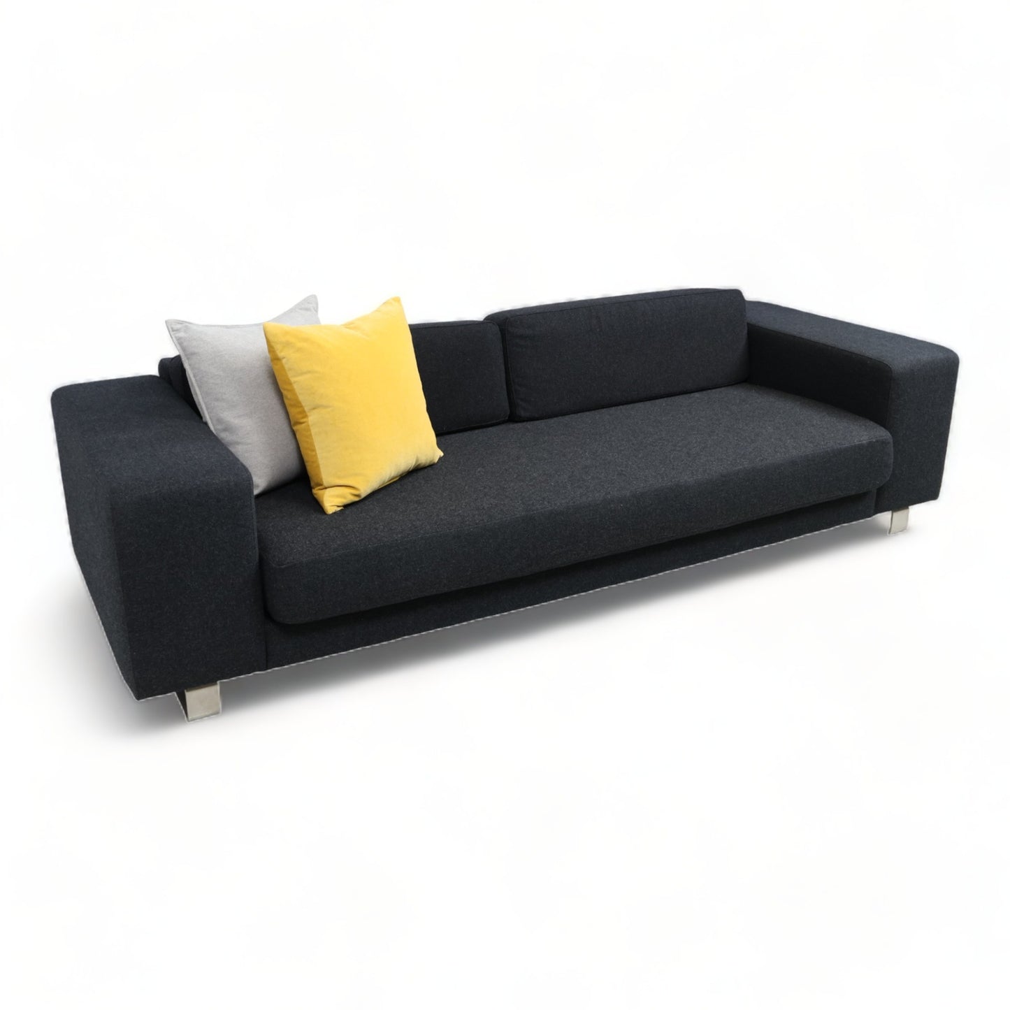 Nyrenset | Sort Bolia Pasadena 3-seter sofa i ullstoff