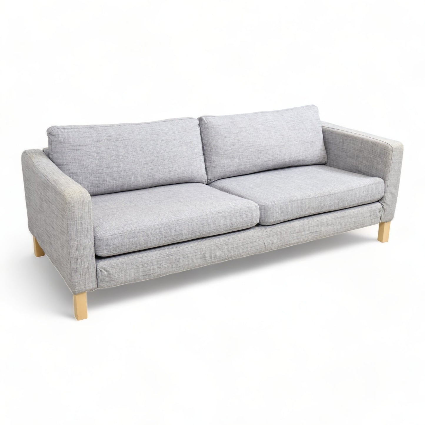 Nyrenset | Lys grå IKEA Karlstad 3-seter sofa