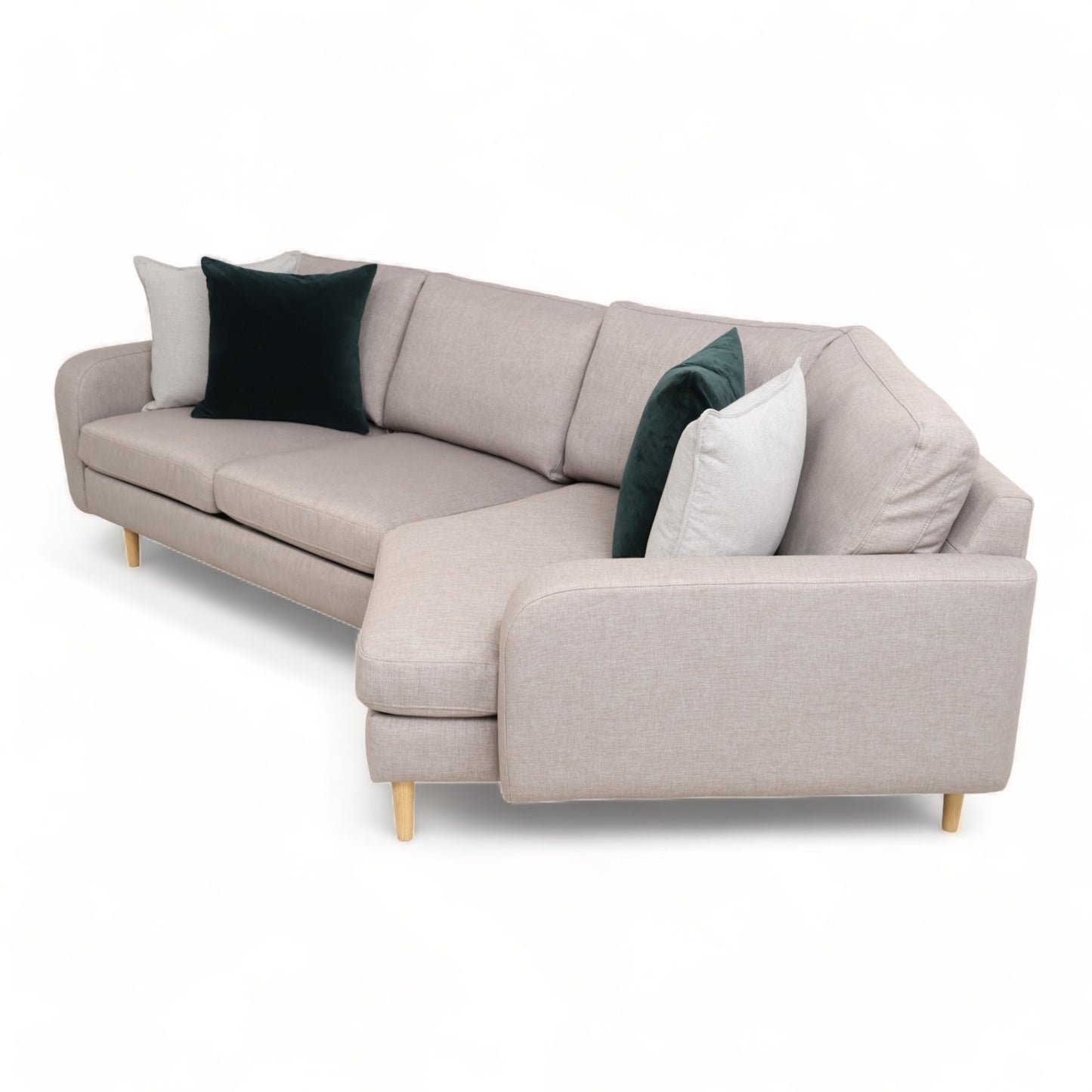 Nyrenset | Brun/grå Hovden 3-seter sofa