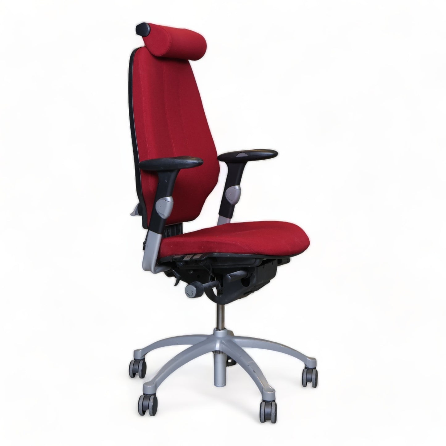 Nyrenset | RH Logic 400 rød kontorstol med nakkestøtte og justerbare armlener