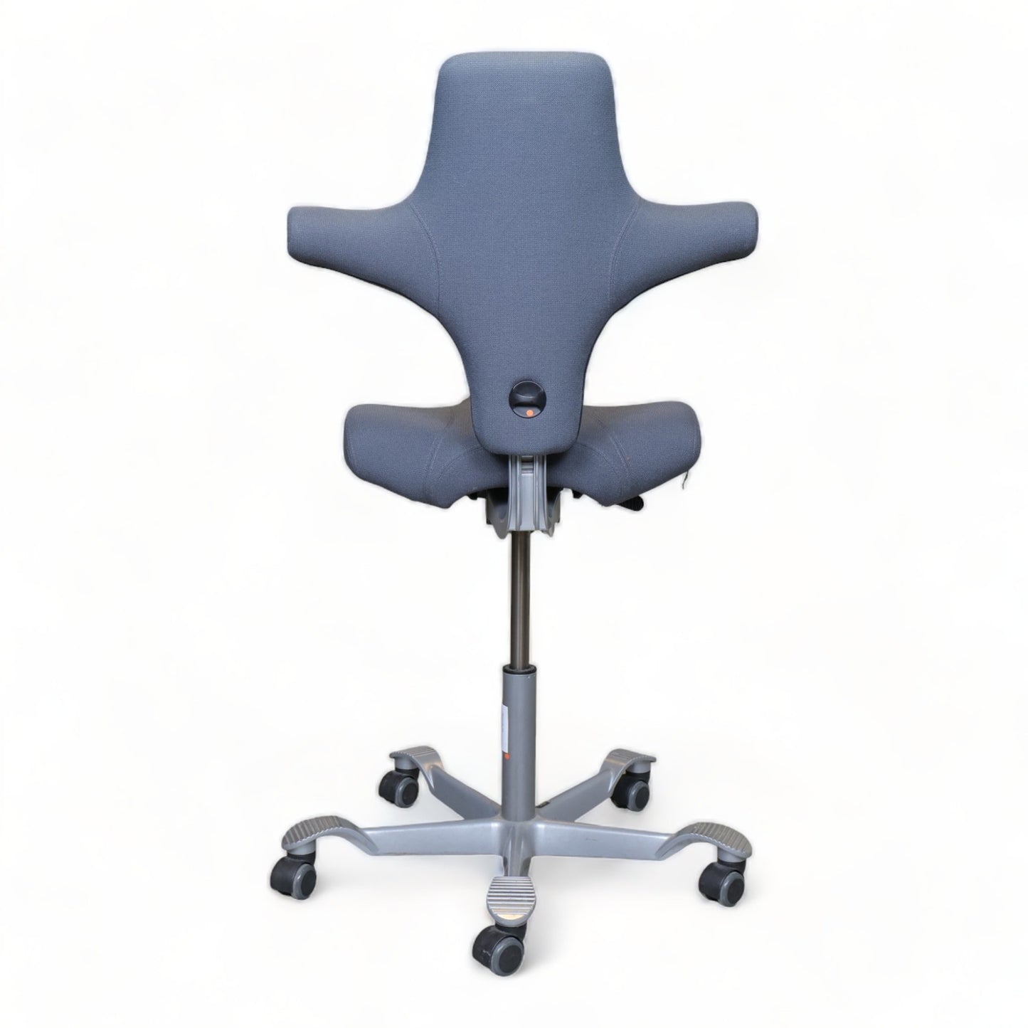 Nyrenset | Håg Capisco grå kontorstol med sadelsete