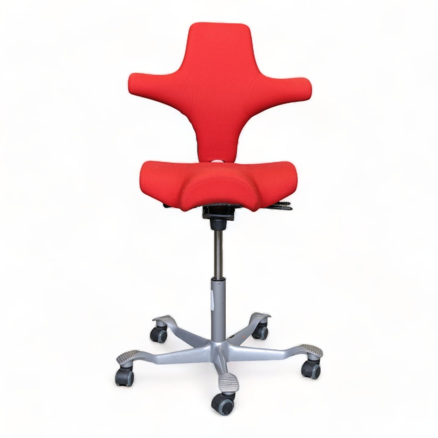 Nyrenset | Nyomtrukket Håg Capisco rød kontorstol med sadelsete