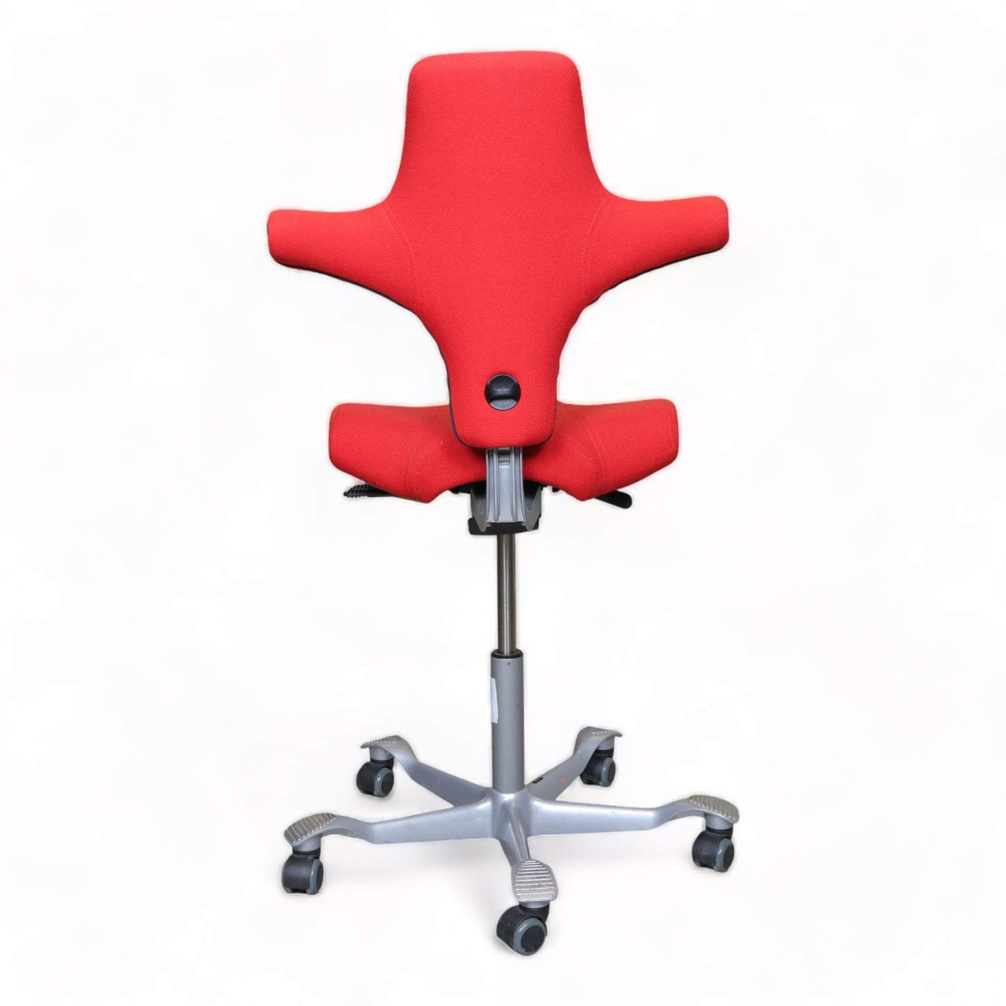 Nyrenset | Nyomtrukket Håg Capisco rød kontorstol med sadelsete