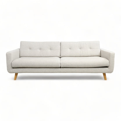 Nyrenset | Lys grå Sofacompany Conrad 3-seter sofa i ullstoff