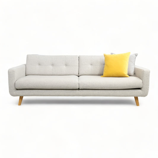 Nyrenset | Lys grå Sofacompany Conrad 3-seter sofa i ullstoff