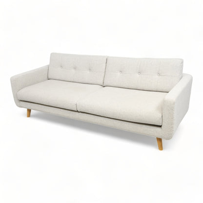 Nyrenset | Lys grå Sofacompany Conrad 3-seter sofa i ullstoff