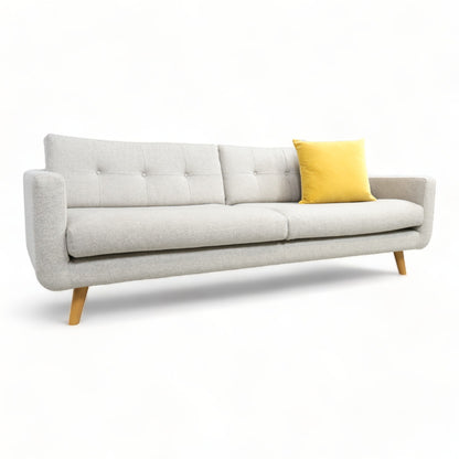 Nyrenset | Lys grå Sofacompany Conrad 3-seter sofa i ullstoff