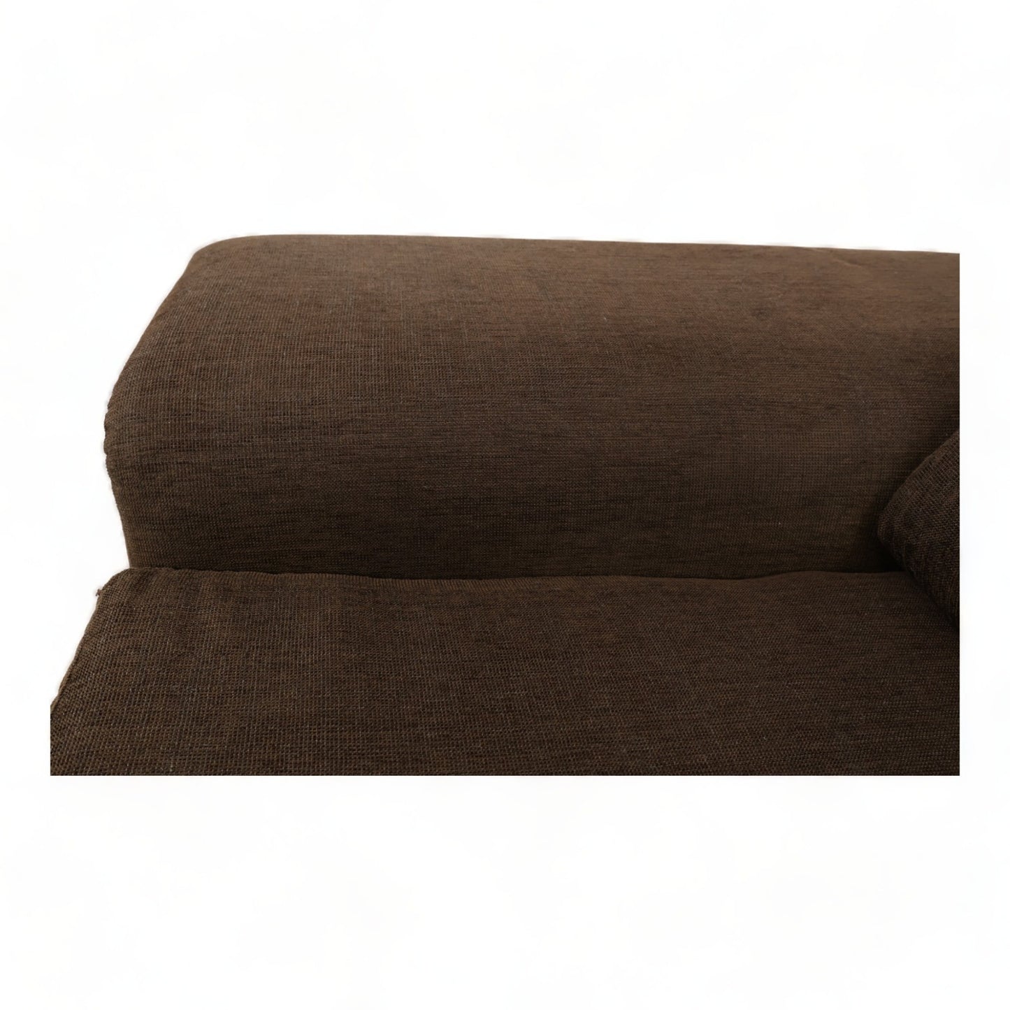 Nyrenset | Brun sofa med sjeselong