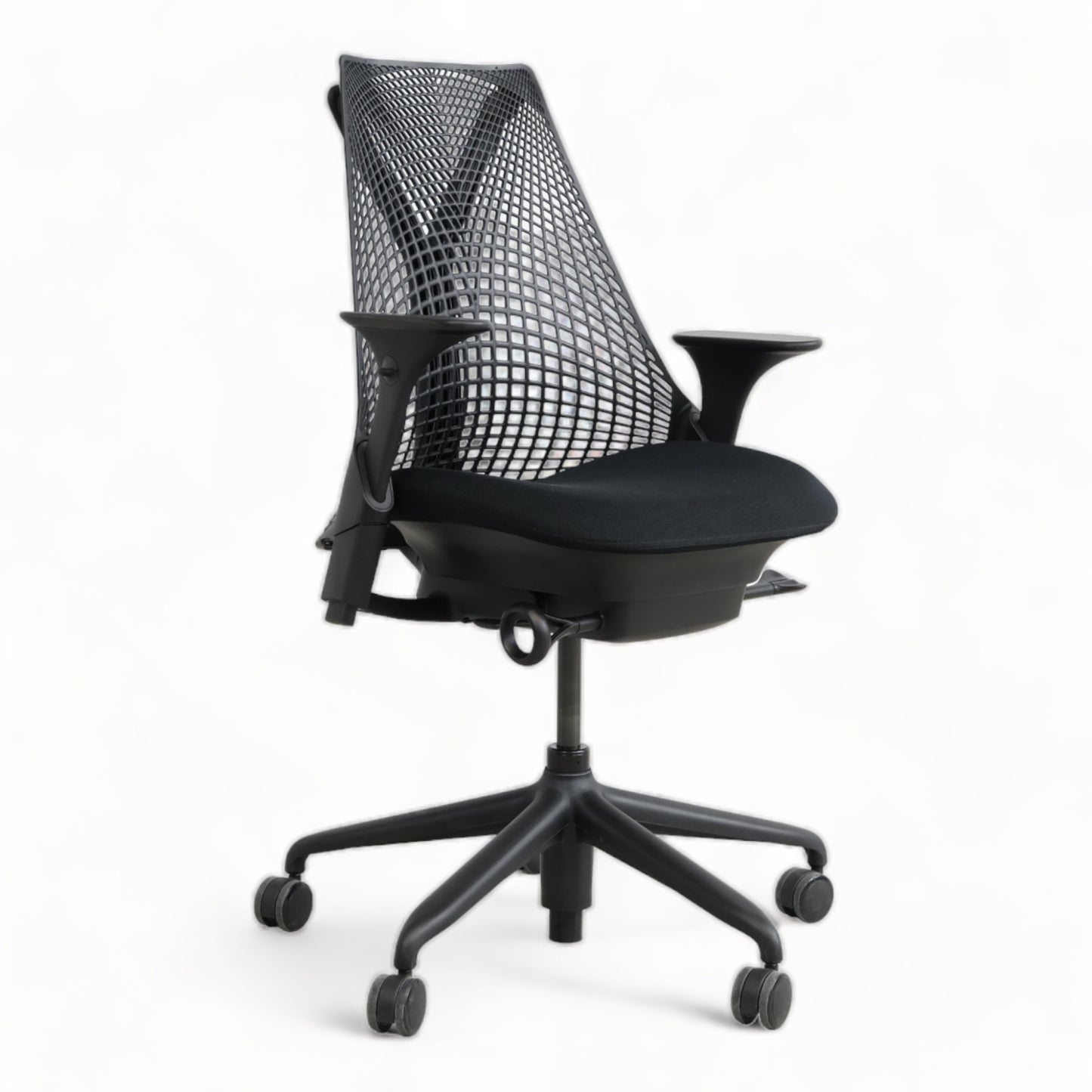 Nyrenset | Sort Sayl Chair, Herman Miller kontorstol