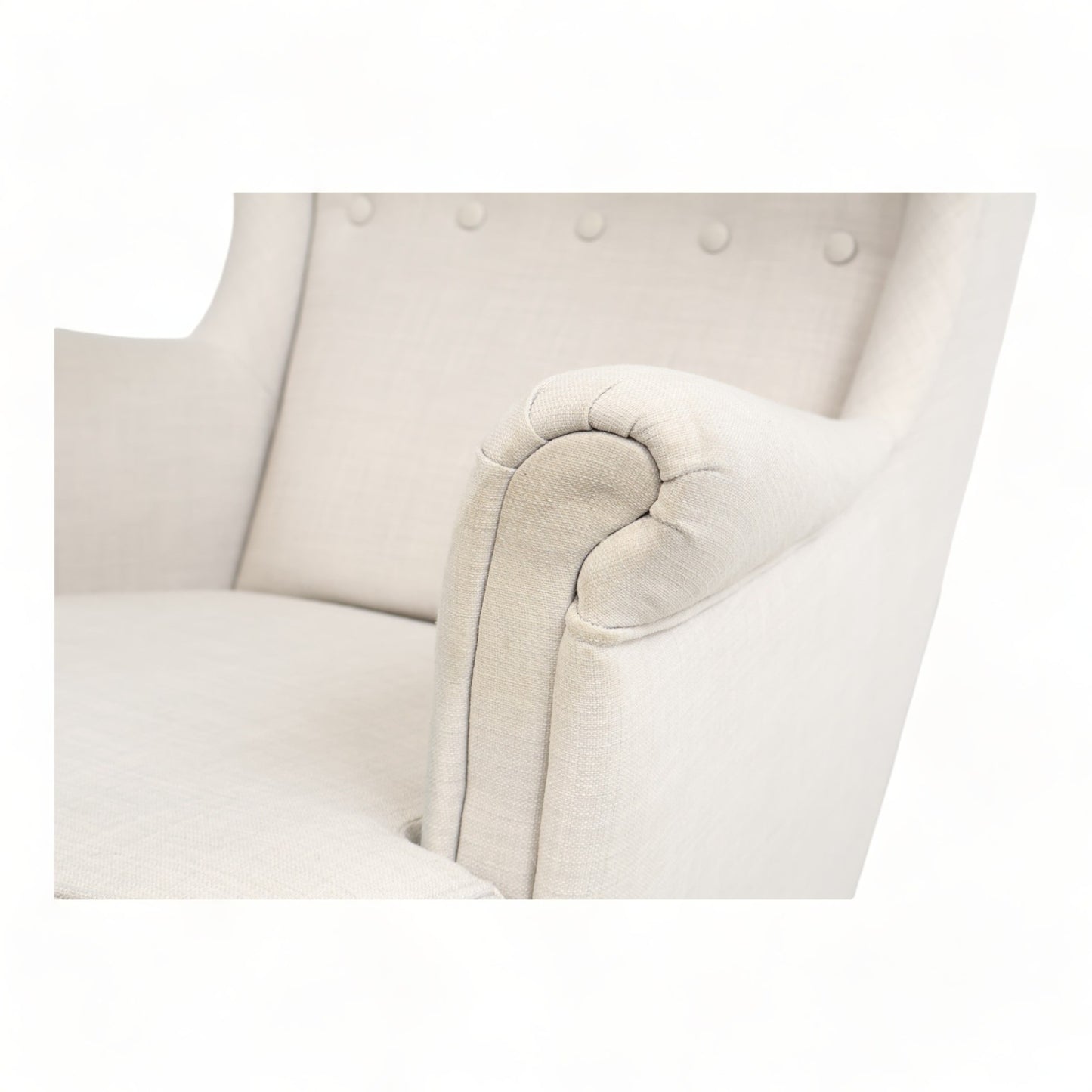 Nyrenset | Lys grå IKEA Strandmon ørelappstol