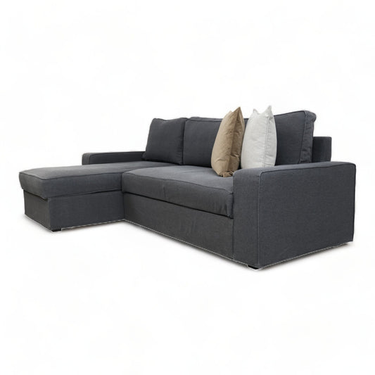 Nyrenset | Mørk grå IKEA Kivik sovesofa