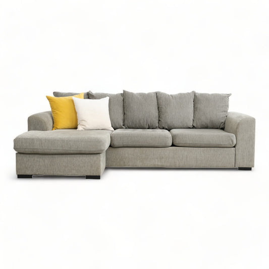 Nyrenset | Beige sofa med sjeselong