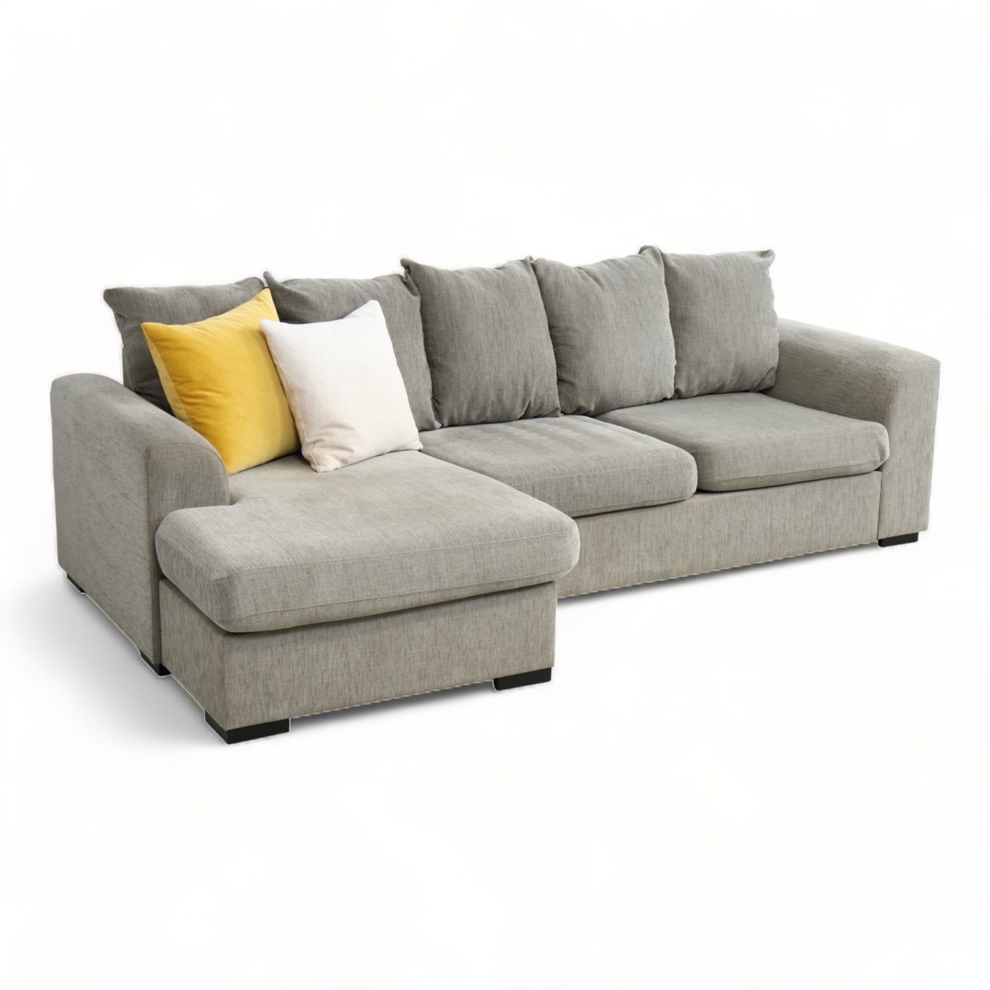 Nyrenset | Beige sofa med sjeselong