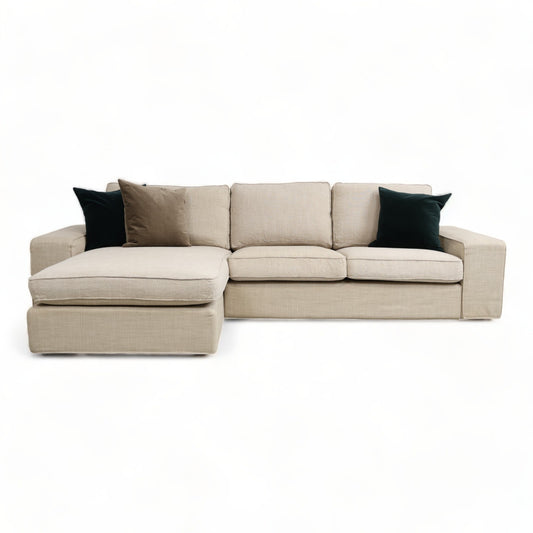 Nyrenset | Lys beige IKEA Kivik sjeselongsofa