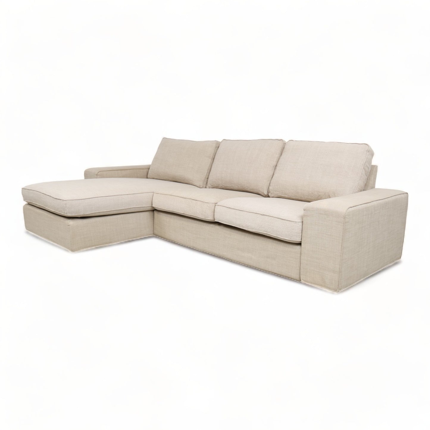 Nyrenset | Lys beige IKEA Kivik sjeselongsofa