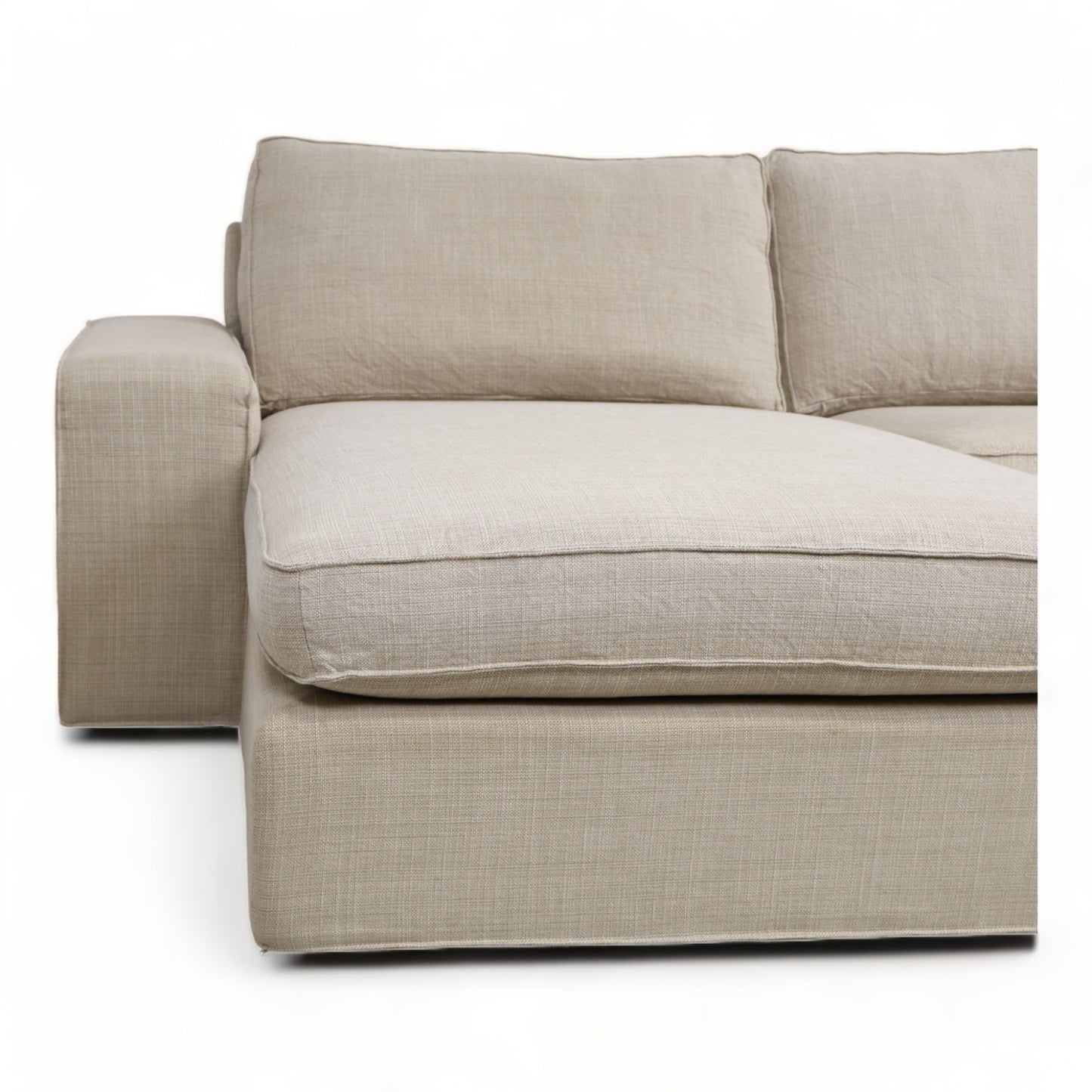 Nyrenset | Lys beige IKEA Kivik sjeselongsofa