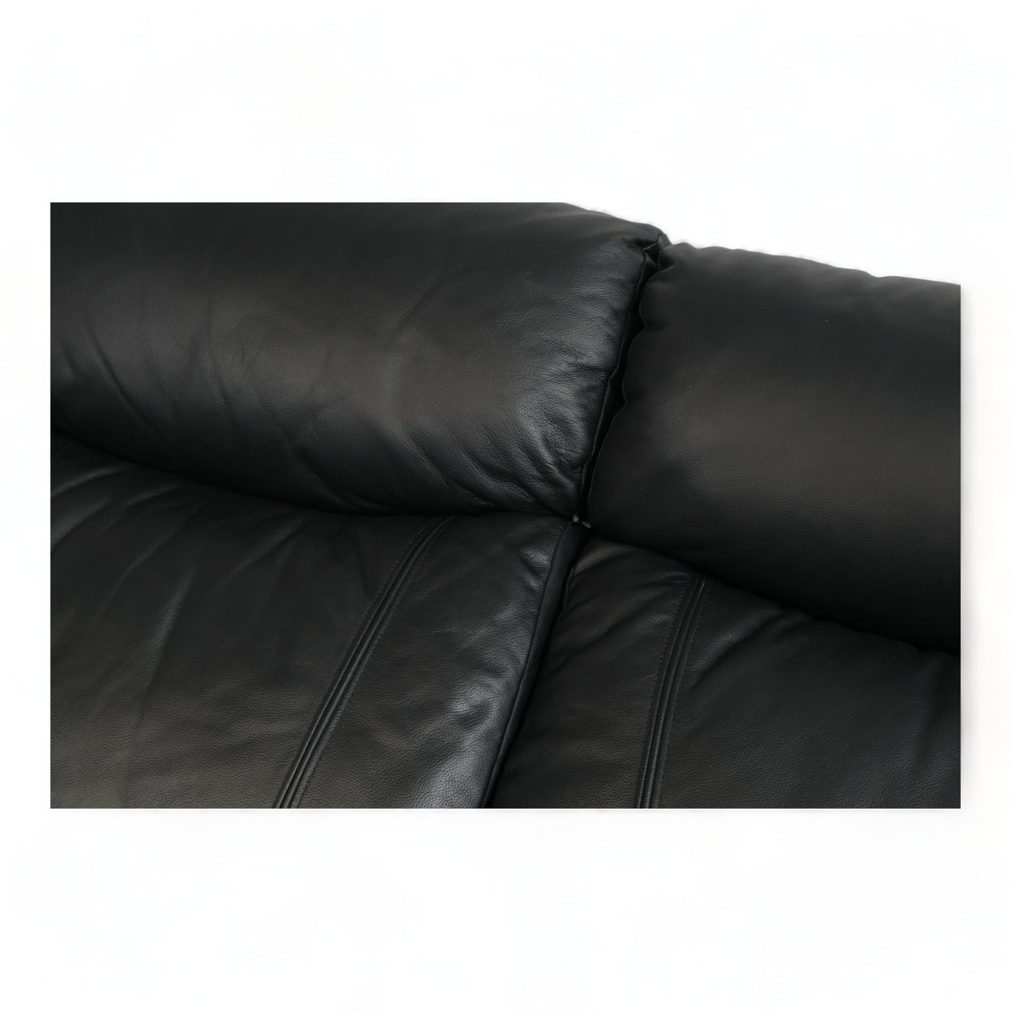 Nyrenset | Sort Mayfield 2-seter motorisert recliner-sofa i skinn