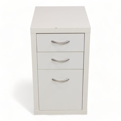 Kvalitetssikret | Hvit skuffeseksjon med tre stk skuffer i front