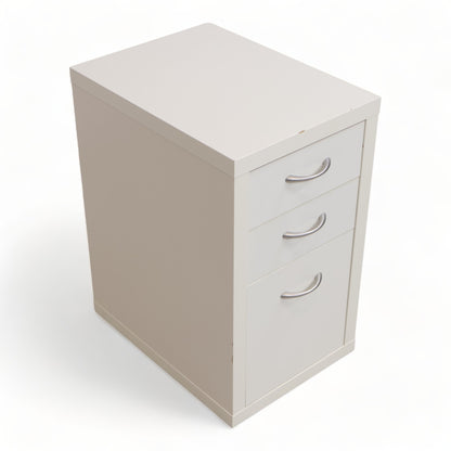 Kvalitetssikret | Hvit skuffeseksjon med tre stk skuffer i front