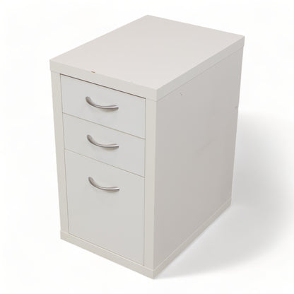 Kvalitetssikret | Hvit skuffeseksjon med tre stk skuffer i front