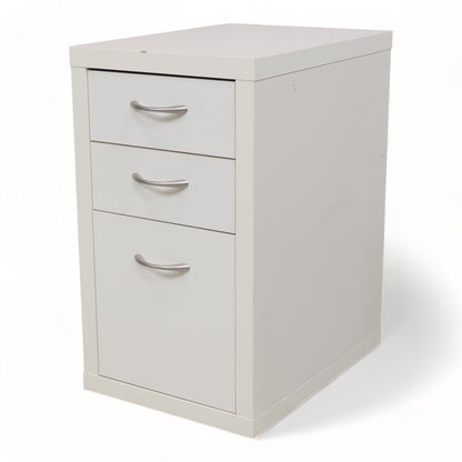 Kvalitetssikret | Hvit skuffeseksjon med tre stk skuffer i front