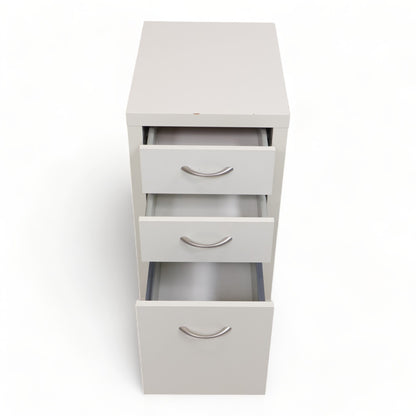 Kvalitetssikret | Hvit skuffeseksjon med tre stk skuffer i front