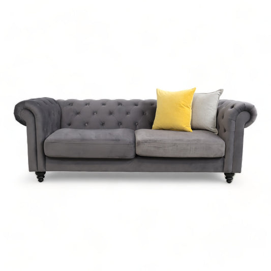 Nyrenset | Mørk grå Bournemouth 3-seter sofa