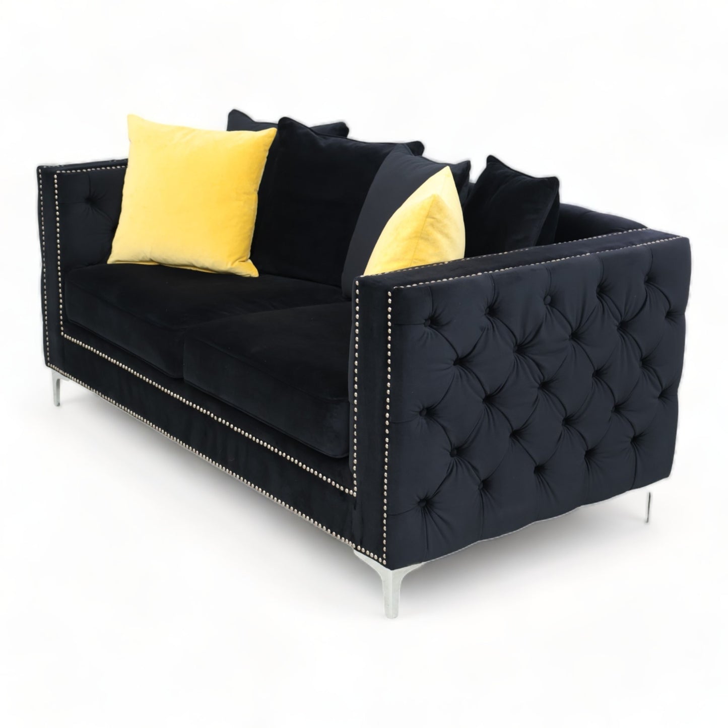 Nyrenset | Sort Kingston 2-seter sofa