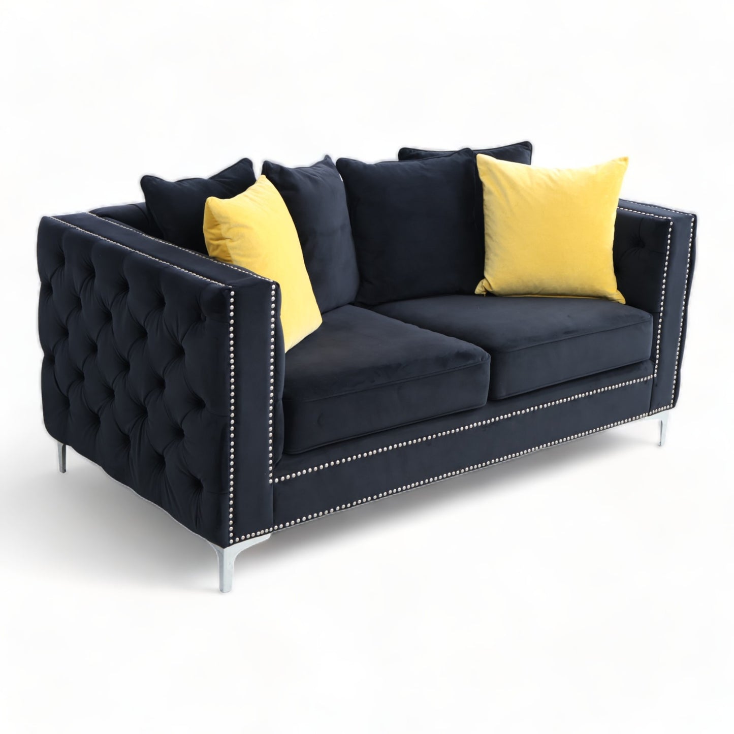 Nyrenset | Sort Kingston 2-seter sofa