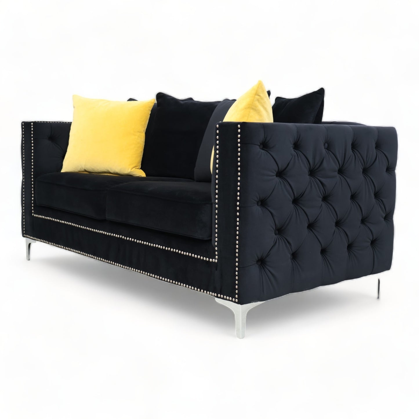 Nyrenset | Sort Kingston 2-seter sofa