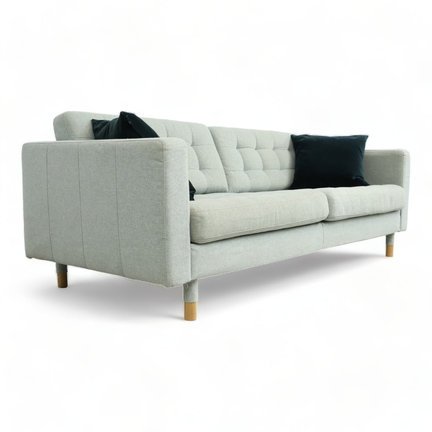 Nyrenset | IKEA Landskrona 3-seter sofa i grønn