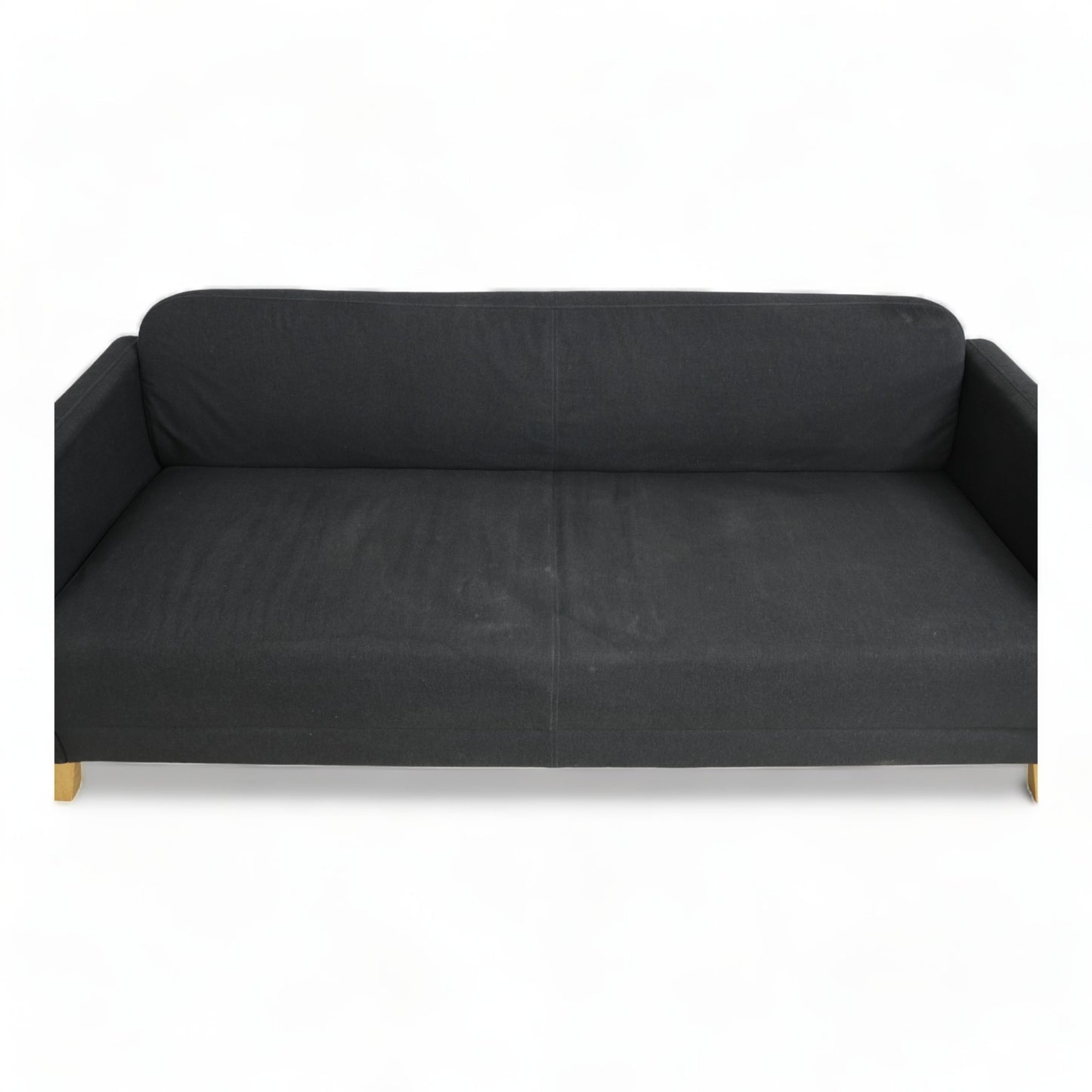 Nyrenset | Mørk grå IKEA Linanås 3-seter sofa