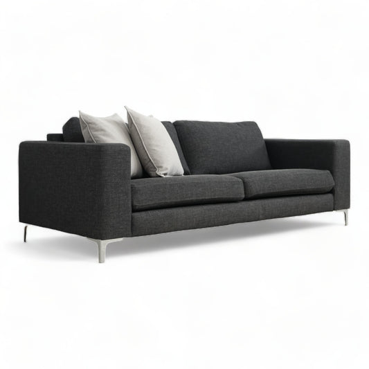 Nyrenset | Mørk grå Hovden 2-seter sofa