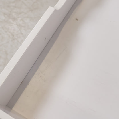 Kvalitetssikret | Moderne Jysk sofabord i hvit med eikebein