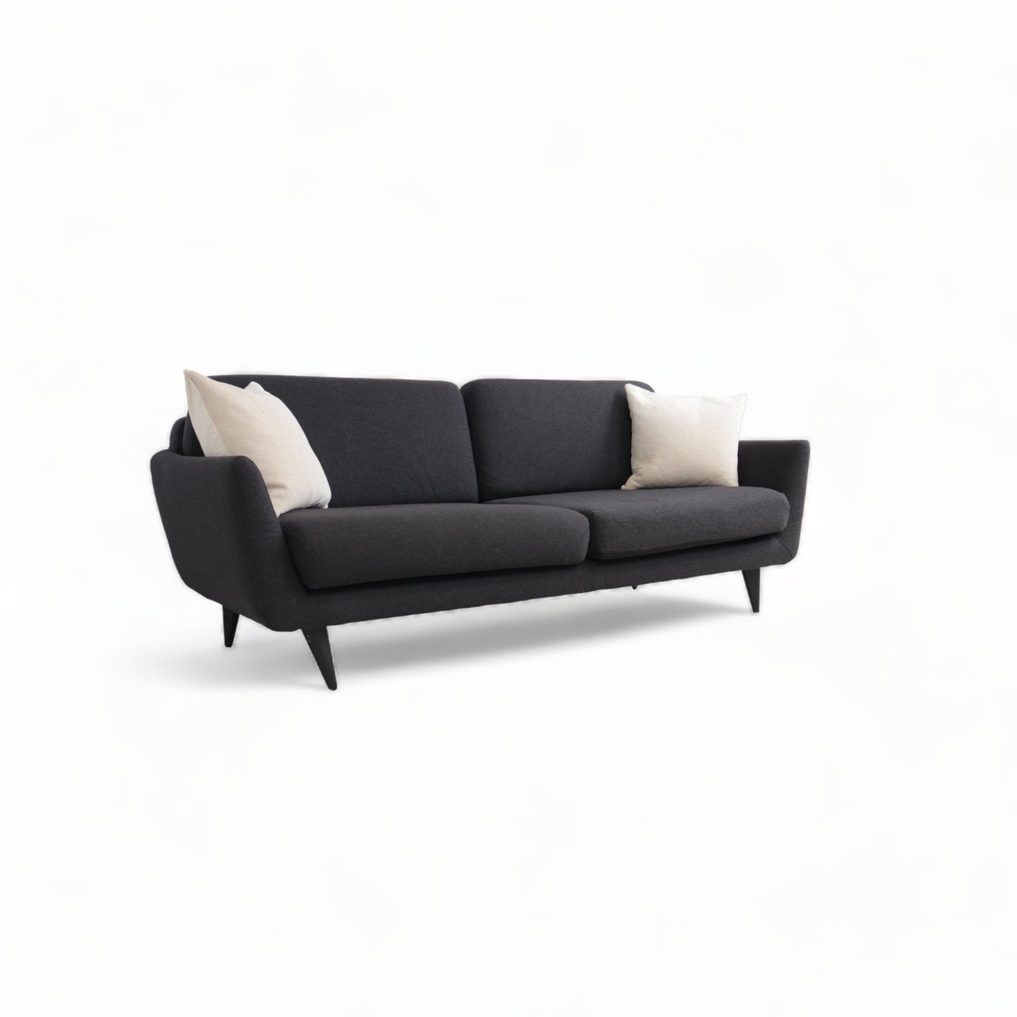 Nyrenset | Sort Sits 3-seter sofa