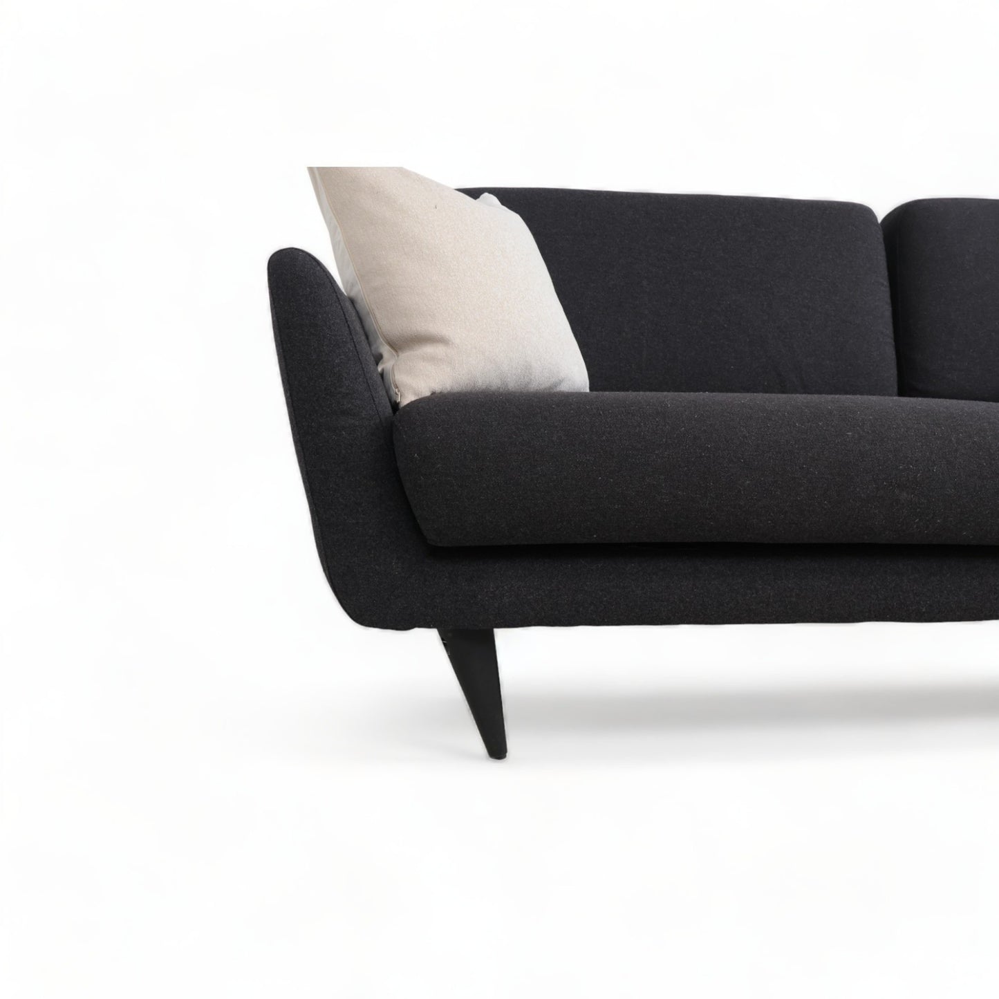 Nyrenset | Sort Sits 3-seter sofa