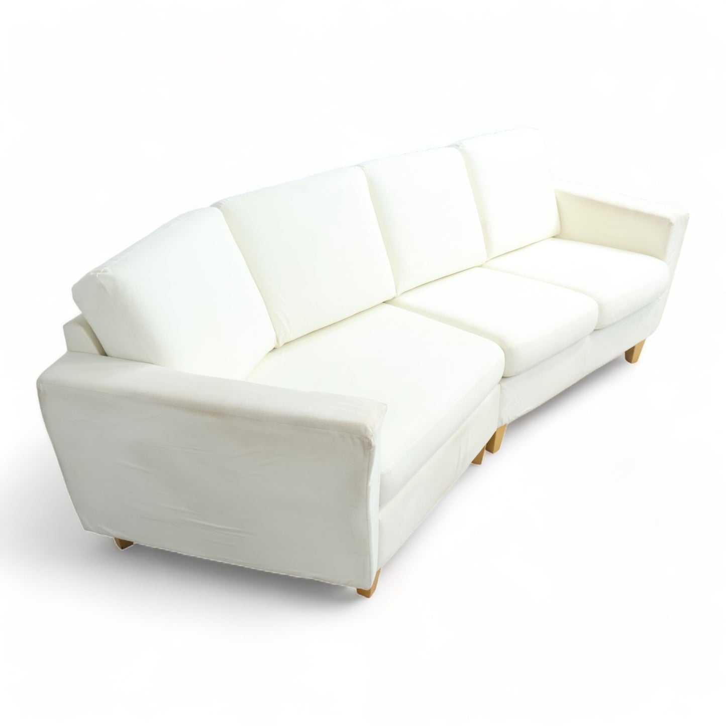 Nyrenset | Hvit Hjellegjerde 3-seter sofa