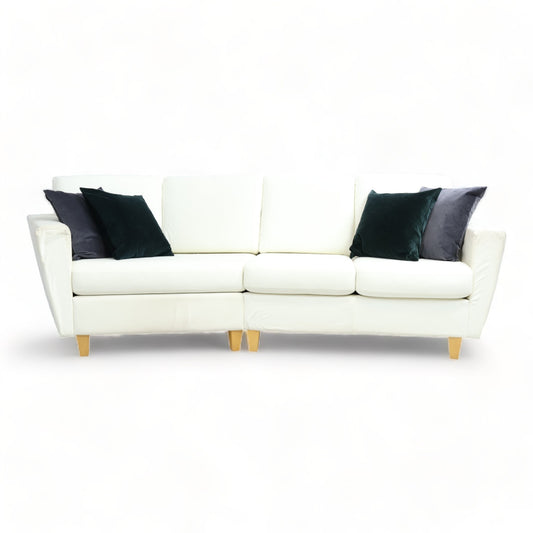 Nyrenset | Hvit Hjellegjerde 3-seter sofa