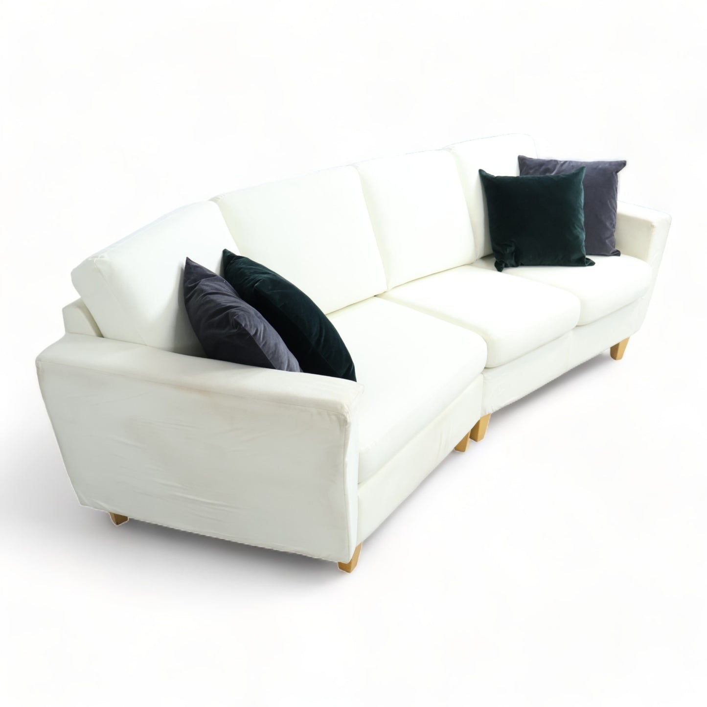 Nyrenset | Hvit Hjellegjerde 3-seter sofa