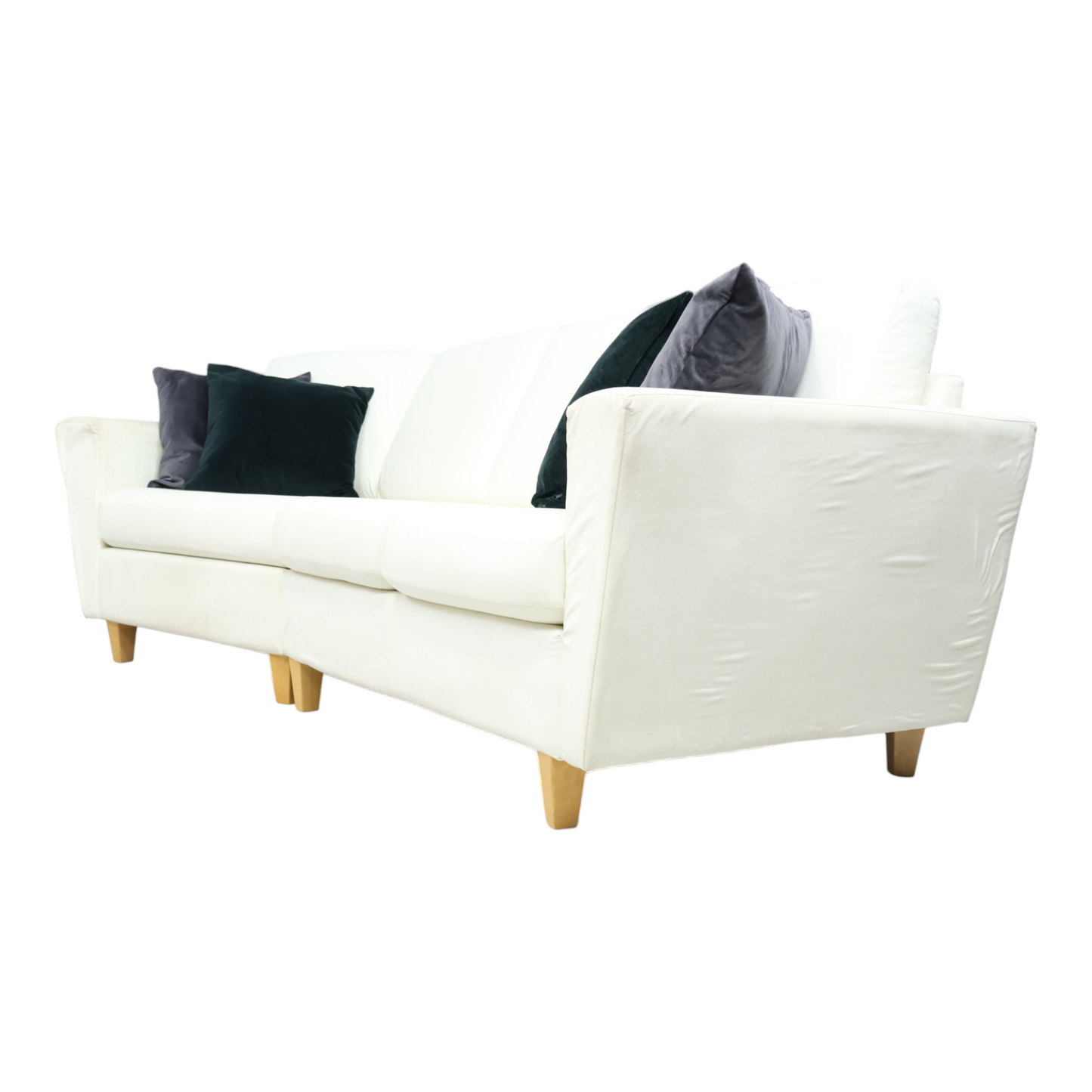 Nyrenset | Hvit Hjellegjerde 3-seter sofa