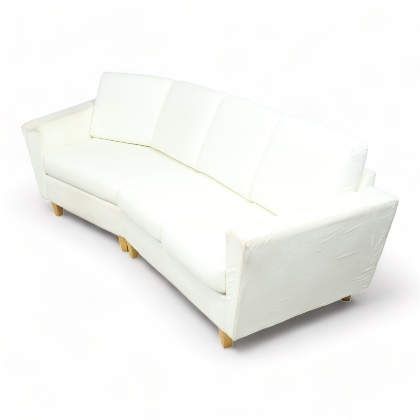 Nyrenset | Hvit Hjellegjerde 3-seter sofa